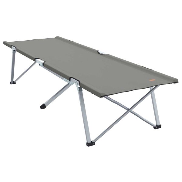 vidaXL Folding Camping Bed Folding 2 pcs Grey 194 x 62.5 x 42.5 cm