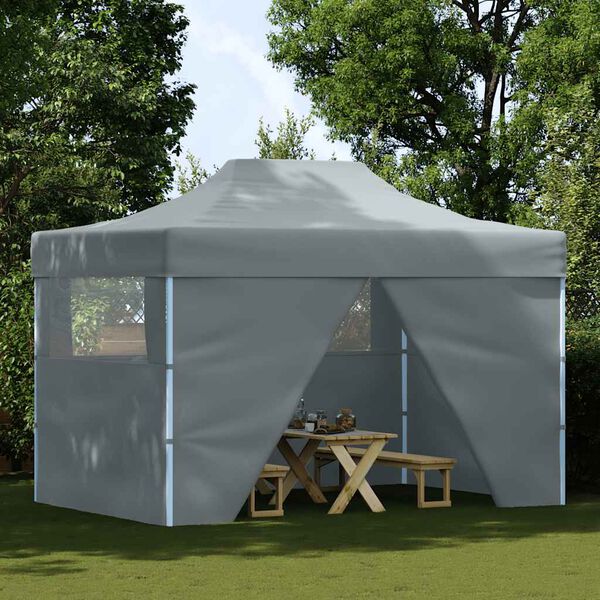 vidaXL Party Tent Anthracite Oxford Fabric 9.8x14.8 ft Foldable
