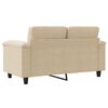vidaXL 2-seater Sofa Cream
