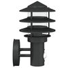 vidaXL Outdoor Wall Light Set of 2 Black Stainless steel, PC Large
