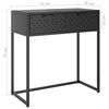 vidaXL Console Table Anthracite Steel Compact Adjustable Armrests
