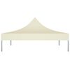 vidaXL Party Tent Roof 6.6'x6.6' Cream 0.9 oz/ft²