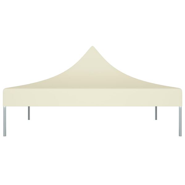 vidaXL Party Tent Roof 6.6'x6.6' Cream 0.9 oz/ft²