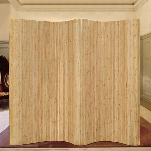 vidaXL Room Divider Bamboo 98.4"x65" Natural