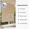 vidaXL Outdoor Roller Blind Yellow and White Steel, Polyester