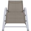vidaXL Sun Lounger Taupe Textilene, Aluminum, Steel Standard