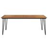 vidaXL Patio Table with Hairpin Legs 78.7"x35.4"x29.5" Solid Wood Acacia