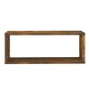 vidaXL Wall Cube Shelf Set of 2 Smoked Oak Engineered Wood
