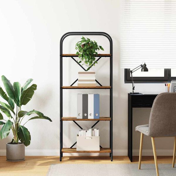 vidaXL Bookshelf Old wood 60 x 30 x 146 cm Engineered wood