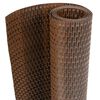 vidaXL Balcony Screen Brown and Black 118.1x31.5" Poly Rattan