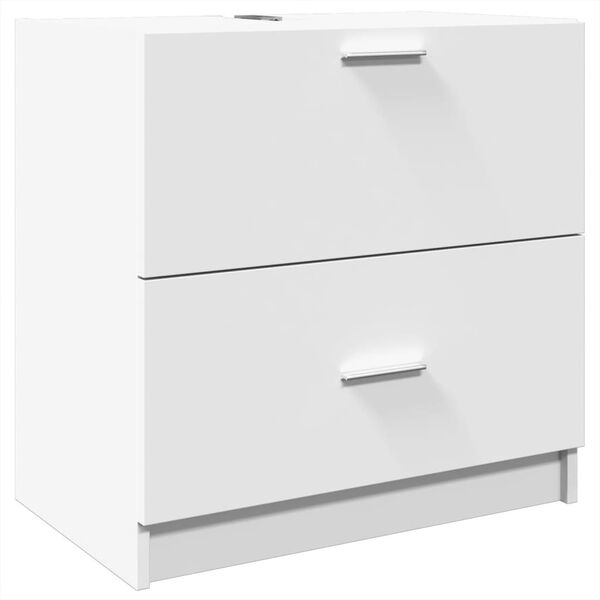 vidaXL Sink Cabinet White Engineered wood Medium Sink Cabinet