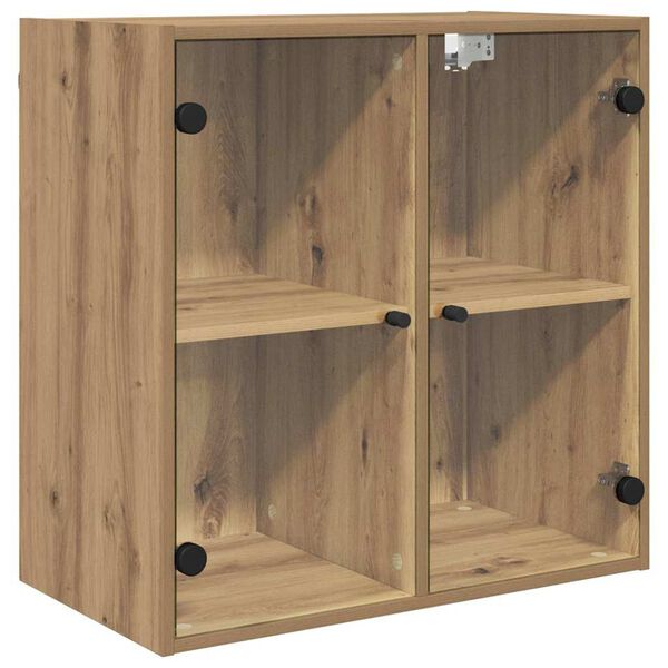vidaXL Wall Cabinet Wall-mounted Artisan Oak 26.77 x 14.57 x 26.97 in