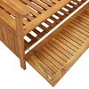 vidaXL Storage Bench Natural wood Solid Acacia Wood Medium Storage Bench