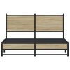 vidaXL Bed Frame Sonoma Oak Steel King Durable Bed Frame Rectangular