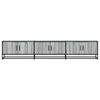 vidaXL TV Cabinet Gray Sonoma Engineered Wood, Metal Large TV Cabinet