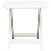 vidaXL Garden Table White Plastic Medium Foldable Bistro Table