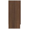 vidaXL Vitrine Brown Oak Engineered wood Medium Vitrine Rectangular