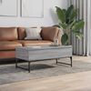 vidaXL Coffee Table Grey Sonoma Engineered wood, metal Medium