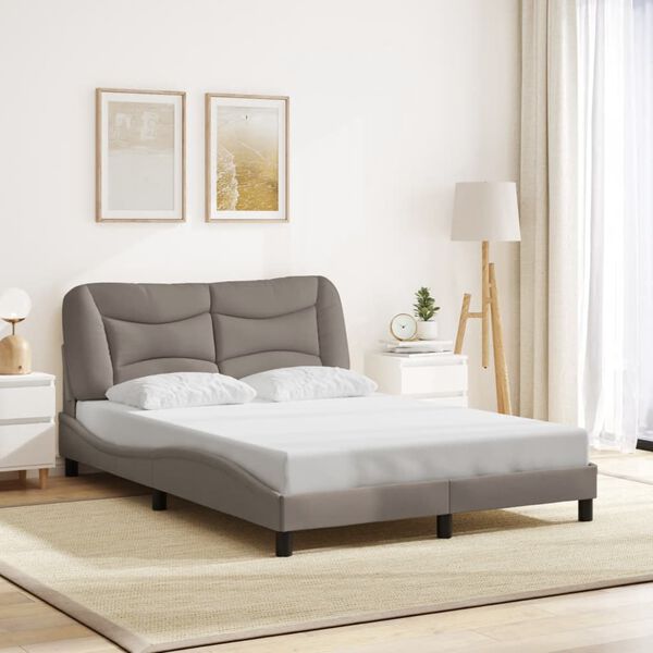 vidaXL Bed Frame Taupe