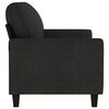 vidaXL 2-seater Sofa Black Fabric (100% polyester), metal, textilene