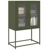 vidaXL Highboard Olive Green Cold-rolled steel Tall Highboard