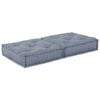 vidaXL Modular Sofa Grey 27.56 x 27.56 x 14.17 in Fabric