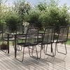 vidaXL Garden Dining Set Black