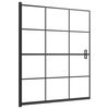 vidaXL Shower Enclosure ESG 45.7"x55.1" Black