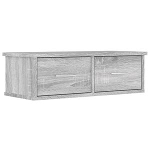 vidaXL Wall Cabinet Gray Sonoma Engineered wood 23.6 x 10.2 x 7.3 in
