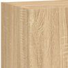 vidaXL 4 Piece TV Wall Units with LED Sonoma Oak Engineered Wood