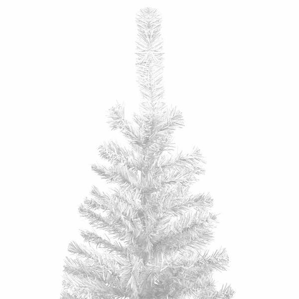 vidaXL Artificial Pre-lit Christmas Tree with Ball Set L 94.5" White