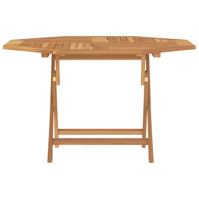 vidaXL Folding Patio Table 47.2"x47.2"x29.5" Solid Wood Teak