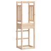 vidaXL Play Tower Natural Pine Solid Pine Wood Standard Durable