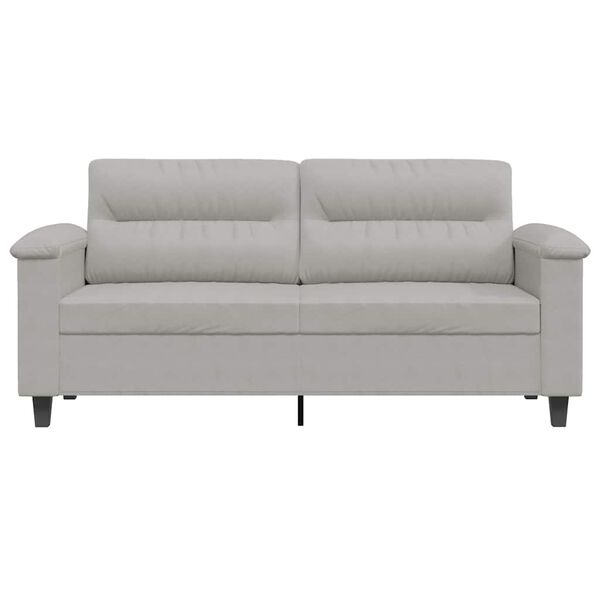 vidaXL 2-seater Sofa Light grey