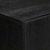 vidaXL Sideboard Black Engineered wood Medium Sideboard Rectangular