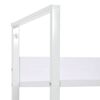 vidaXL Shelf Cabinet White Engineered wood, Steel Medium Shelf Cabinet