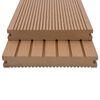 vidaXL WPC Solid Decking Boards with Accessories 32.8 '² 13.1 ' Teak (4x45014)