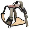 vidaXL Dog Harness Camouflage brown Polyester S Adjustable Armrests