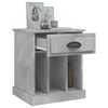 vidaXL Bedside Cabinet Concrete Grey Engineered wood Compact Nightstand
