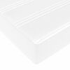 vidaXL Bed Frame with Mattress White 55.12 x 74.80 in Fabric