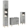 vidaXL Bathroom Furniture Set Concrete Grey