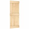 vidaXL Sliding Door with Hardware Set 31.5x82.7" Solid Wood Pine