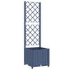 vidaXL Garden Planter Blue Grey Polypropylene Small Planters