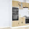 vidaXL Oven Cabinet Set of 2 Sonoma oak Engineered wood Large