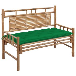 vidaXL Garden Bench Bamboo Bamboo, Polyester Medium Garden Bench