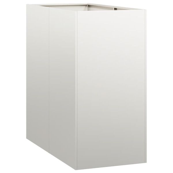 vidaXL Planter Silver Stainless Steel Large Planters Planter