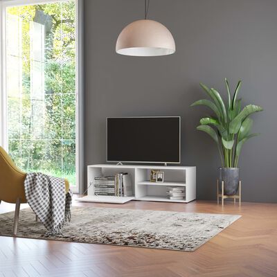 vidaXL TV Cabinet White 47.2"x13.4"x14.6" Engineered Wood