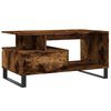 vidaXL Coffee Table Smoked Oak Engineered Wood Medium Coffee Table