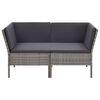 vidaXL Garden Lounge Set Grey