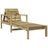 vidaXL Sun Lounger Natural Pine Vacuum pressure impregnated solid pine wood